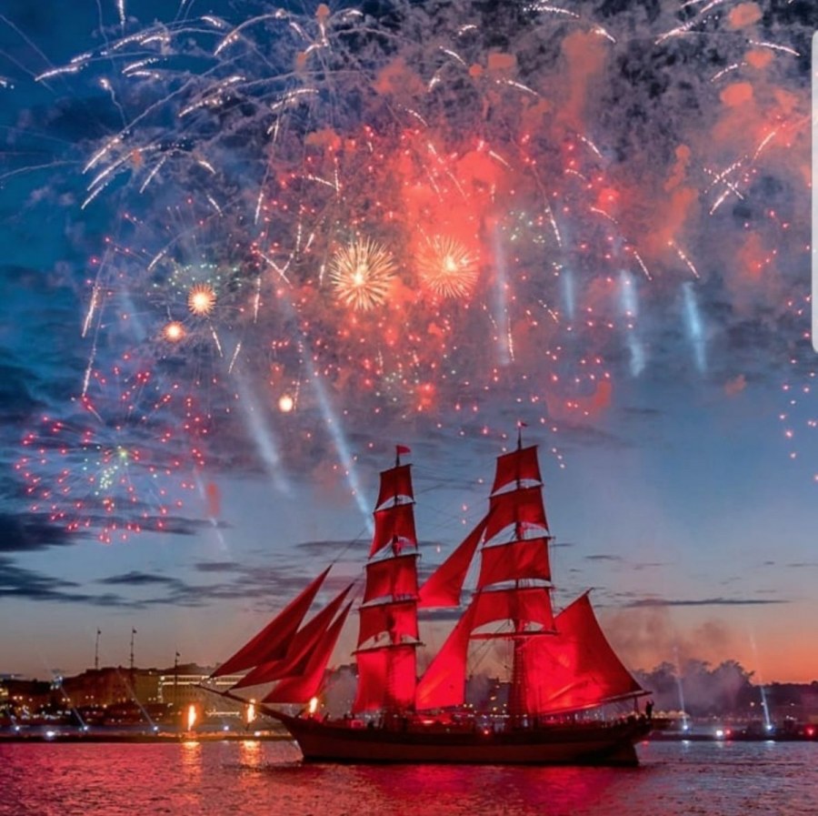 Украшение зала в стиле Алые паруса