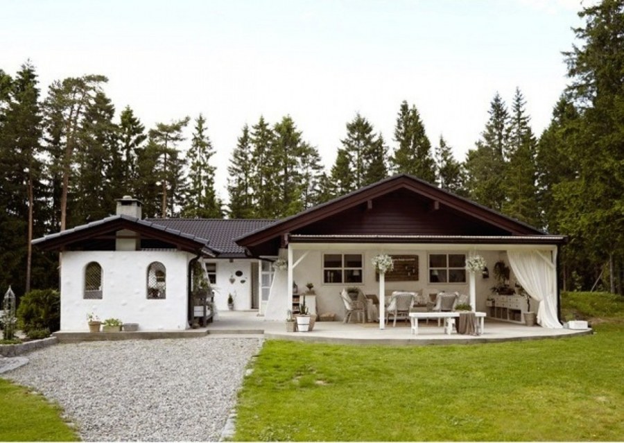 Загородный коттедж Скандинавский стиль