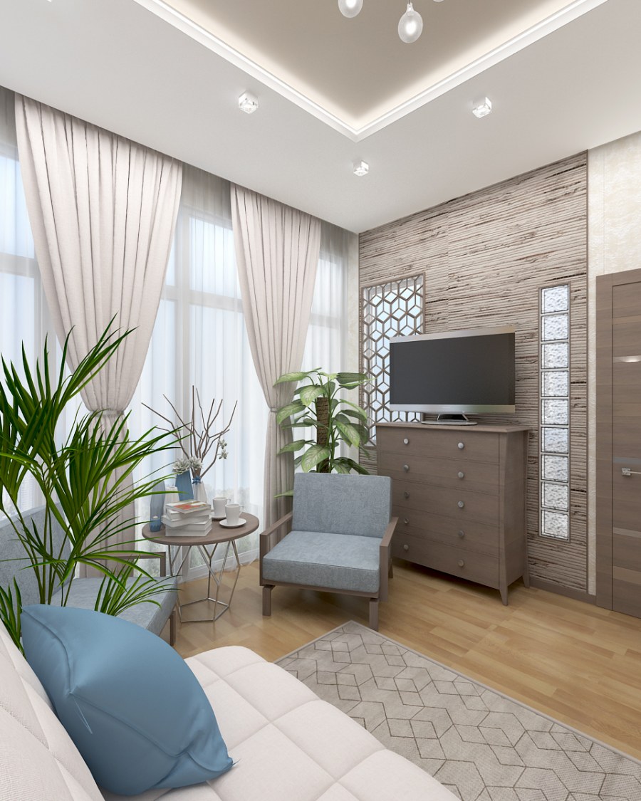 Дизайн гостиной в квартире Ленинградский проект
