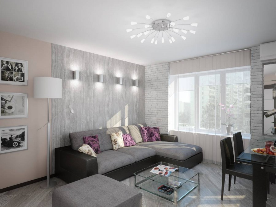 Маленькая гостиная в современном стиле