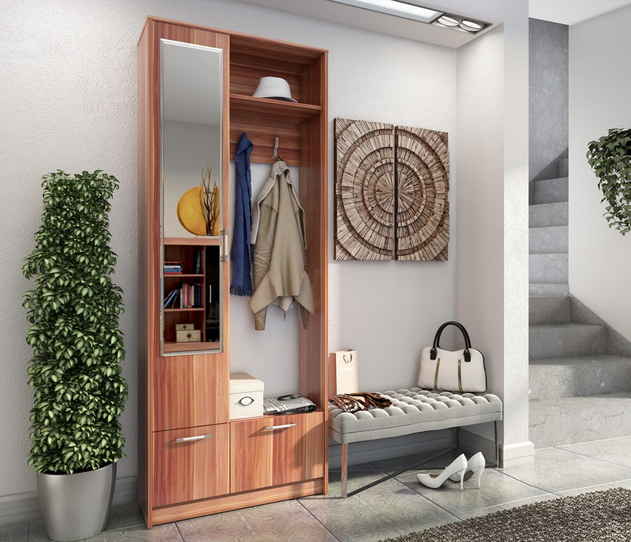 Лофт-1 СТЛ.115.00 прихожая (слива Валлис)