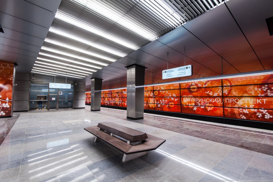 Московский метрополитен станция Мичуринский проспект