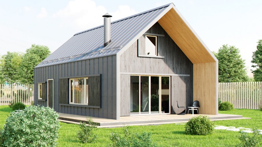 Каркасный дом Barnhouse