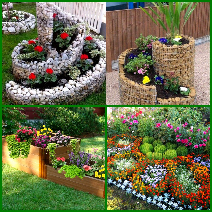 Каркасные клумбы для цветов