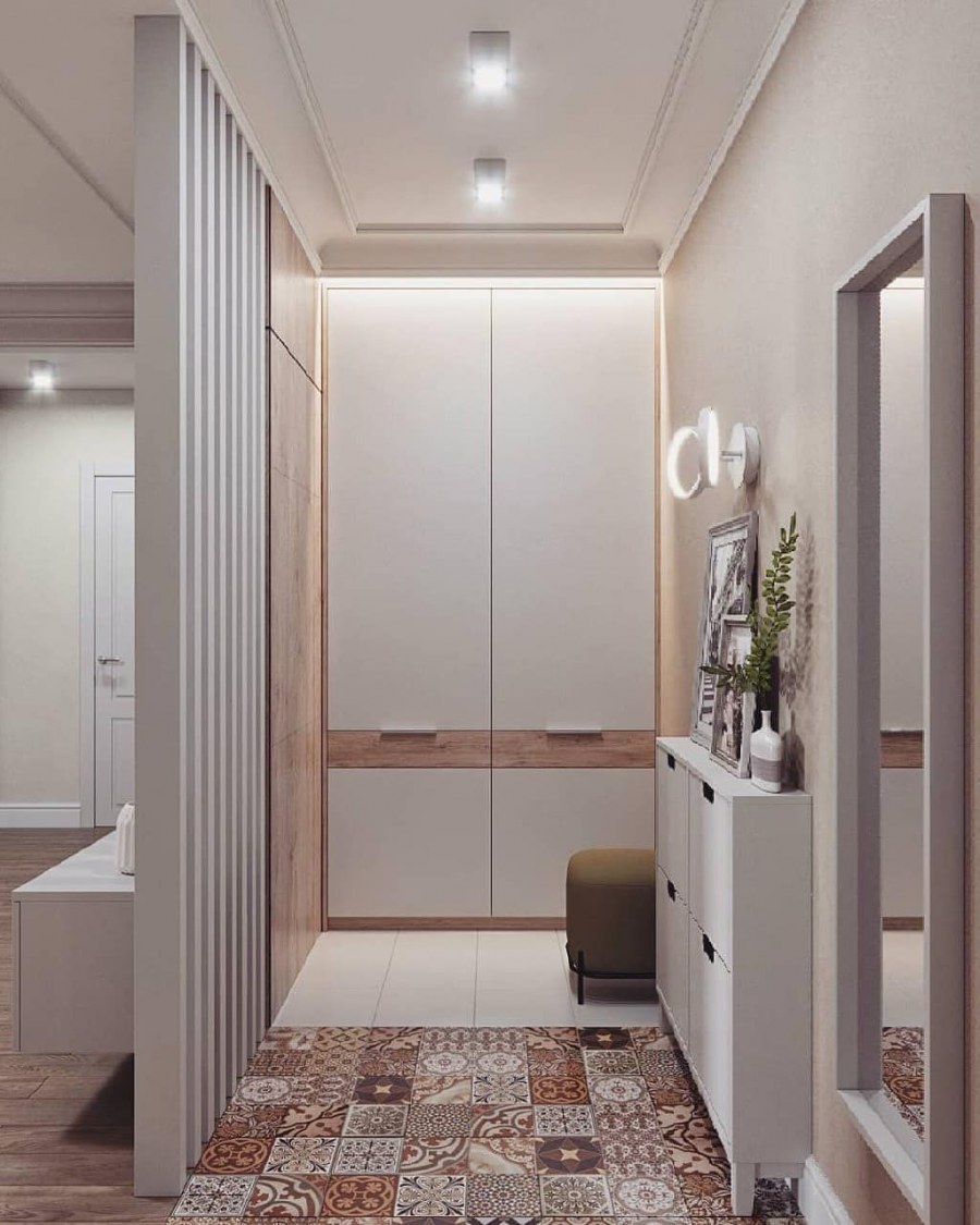 Современные прихожие для узких коридоров 2020