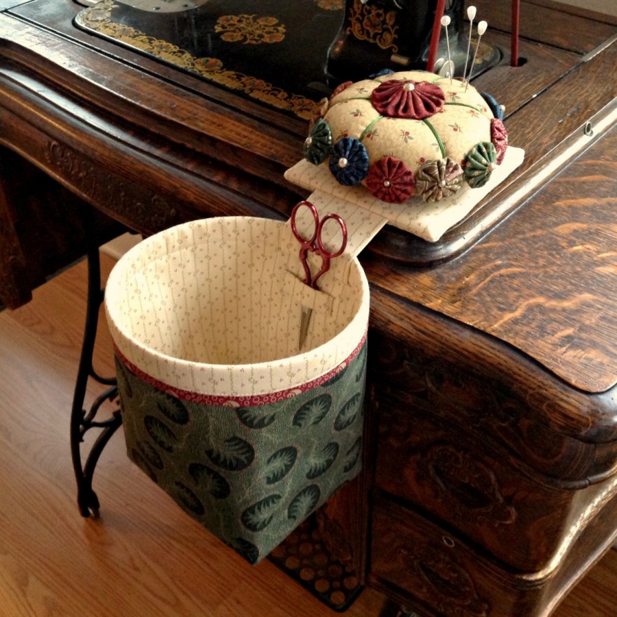 Корзинка для рукоделия крючком