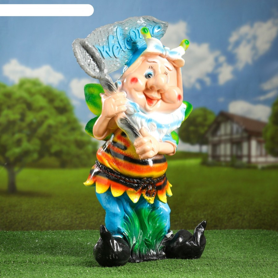 Фигура Садовая Гном Пчелка