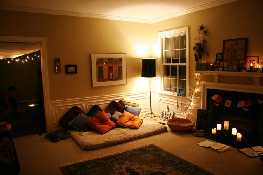 Вечернее освещение в интерьере