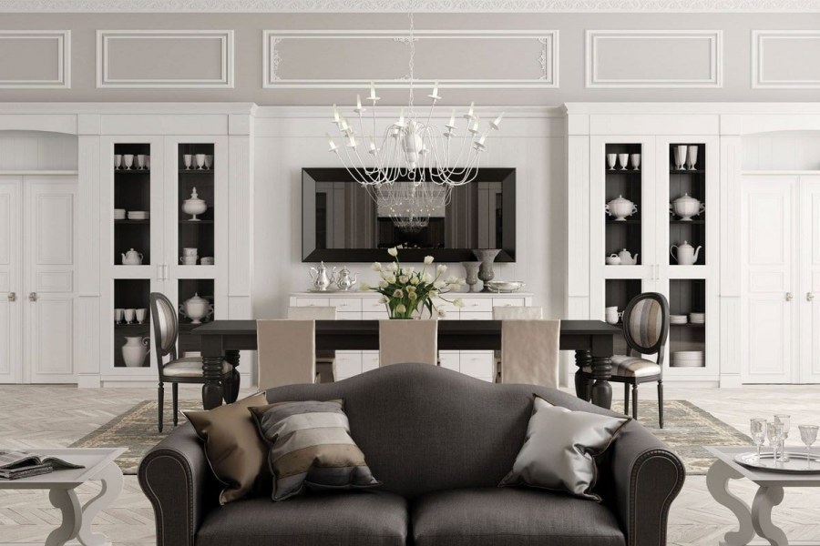 Сочетание классики и современности в интерьере