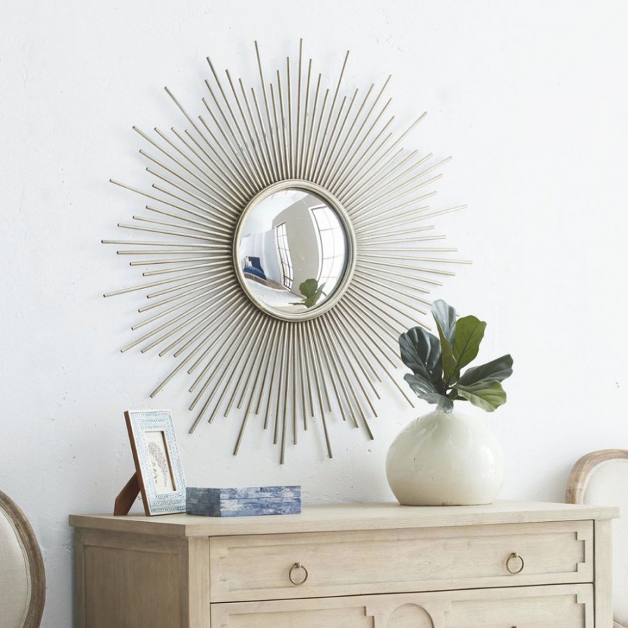 Зеркало Брук 100 золотое