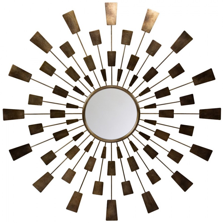 Зеркало в раме Koopman Sun d490мм металл золото