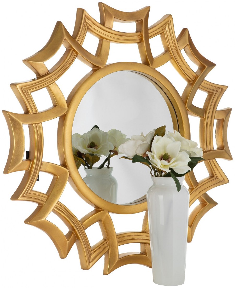 Зеркало-солнце золото "Бланш" 80 см