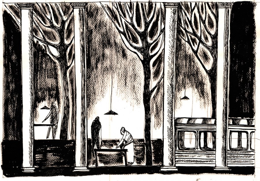 МХАТ - художник Левенталь Сценография