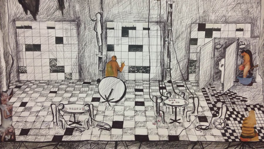 Техника графики сценографические версии интерьеров