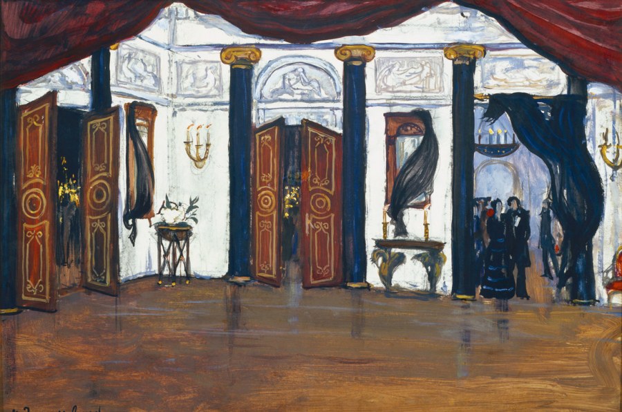 Бакст декорации к опере Чайковского