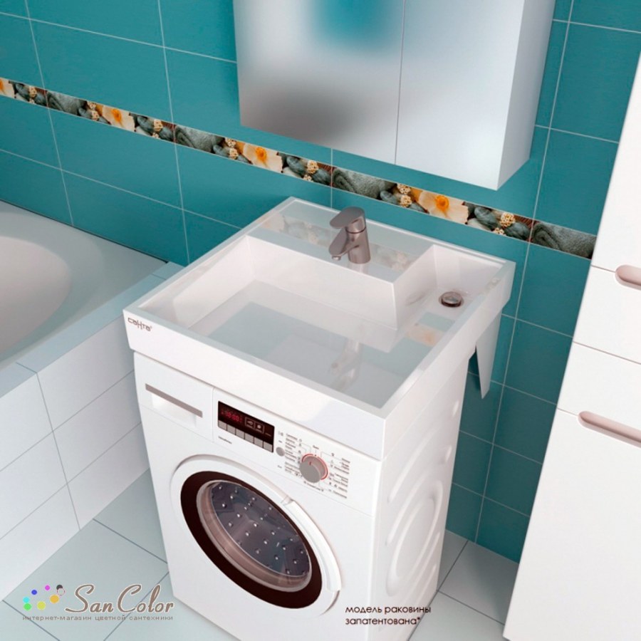 Раковина над стиральной машиной Юпитер 60х60