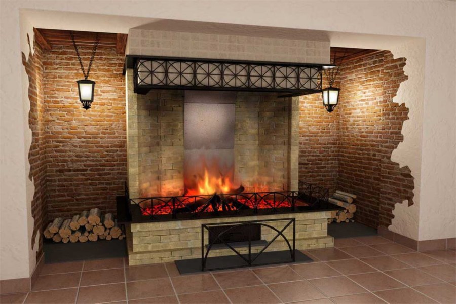 Бревна в ландшафте