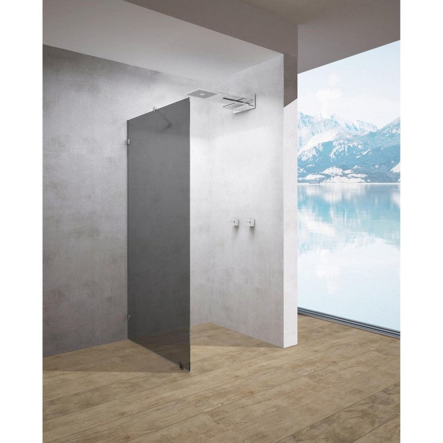 Душевая стеклянная перегородка 90х100