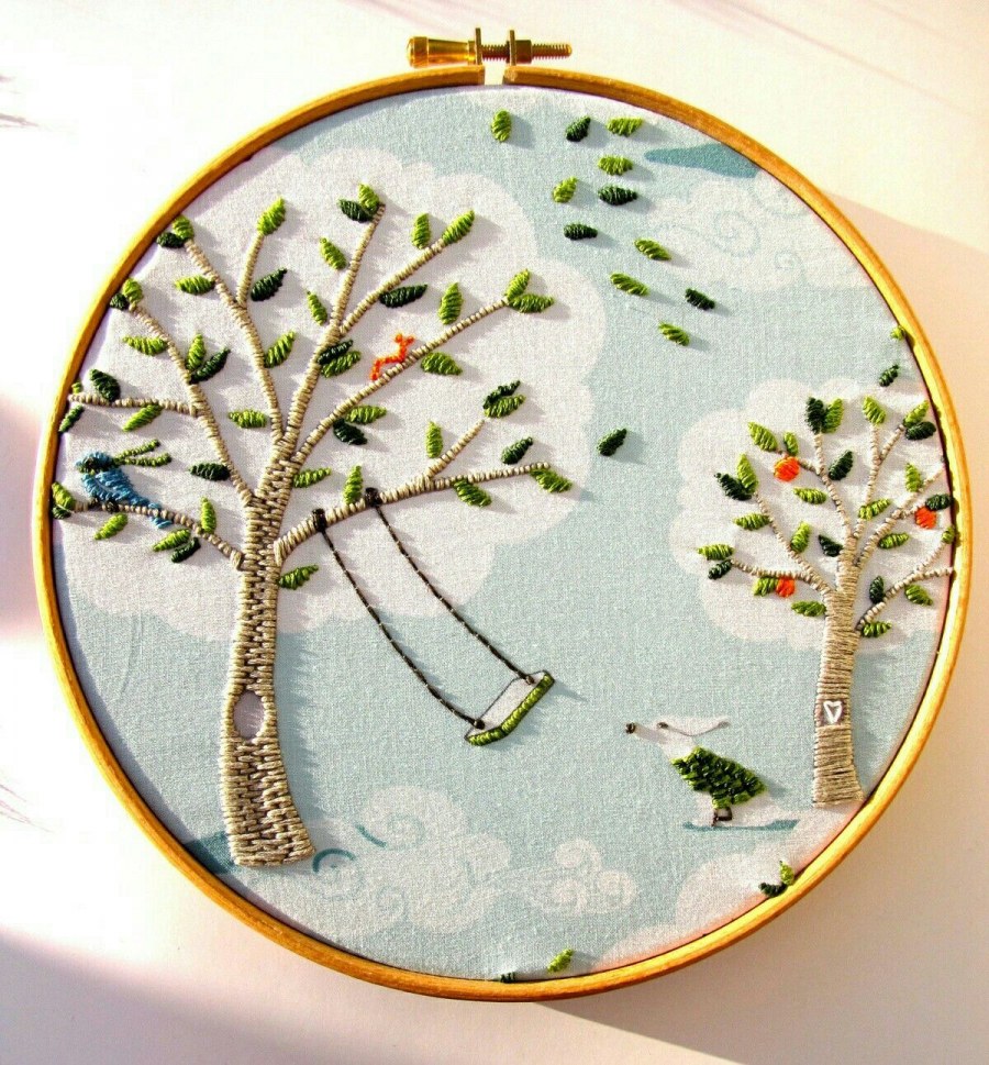 Вышивание на пяльцах для детей