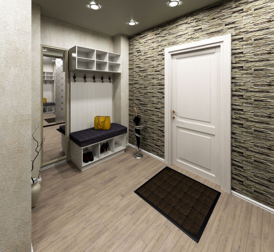 Прихожая кирпичиками