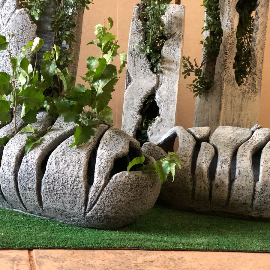 Цветочные горшки из бетона