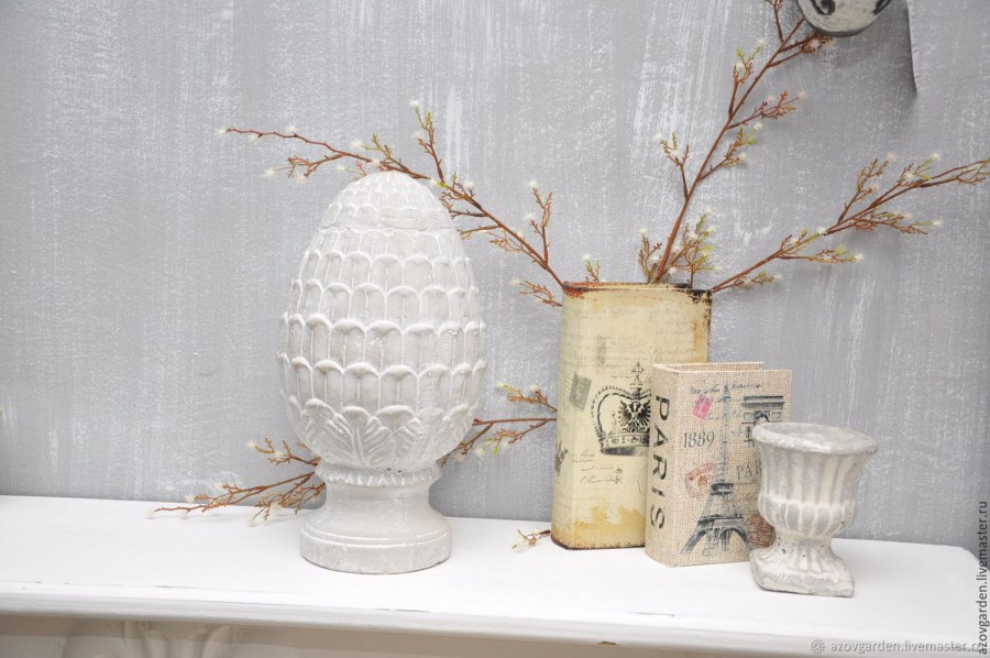 Бетонный декор для сада артишок