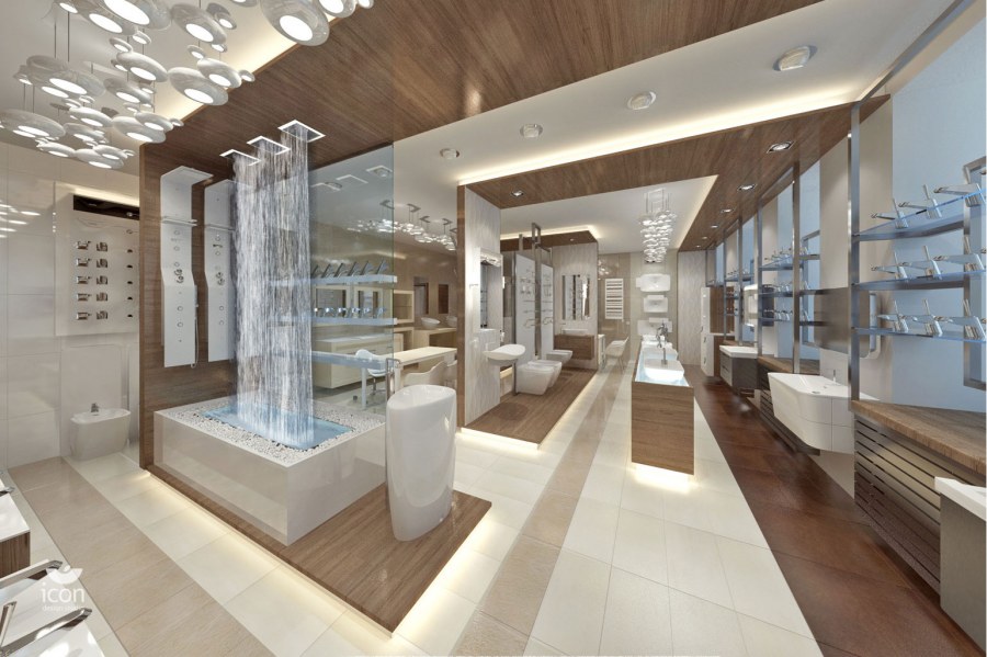 Интерьер магазина сантехника