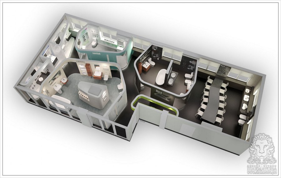 Проект сантехники в ванной комнате