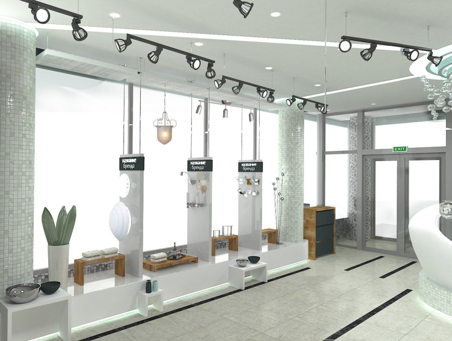 Интерьер магазина сантехники