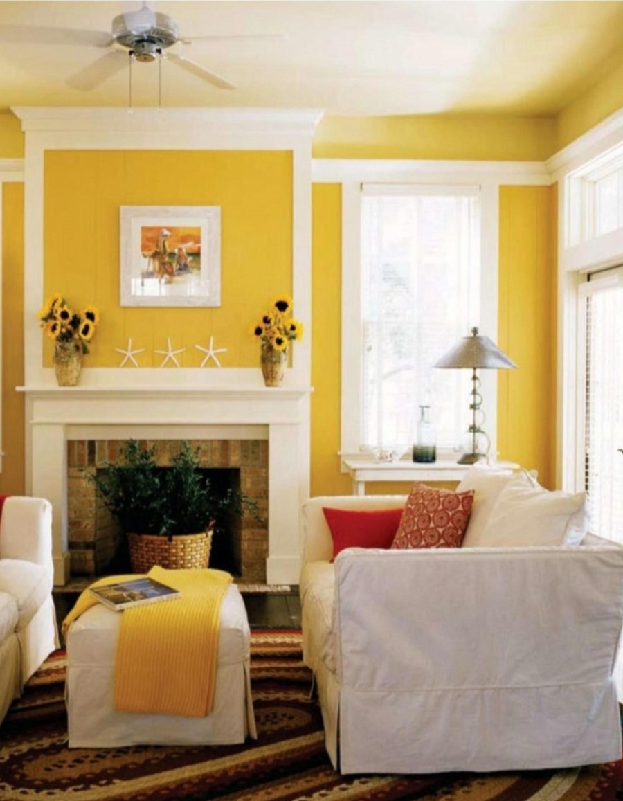 Желтый интерьер