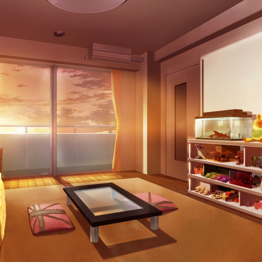 Аниме комната утром