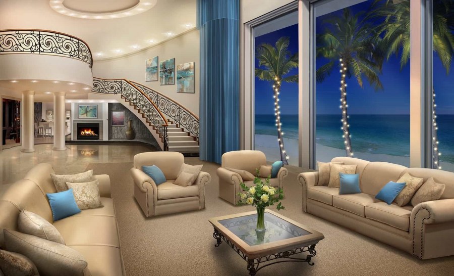 Комната для гача лайф гостиная