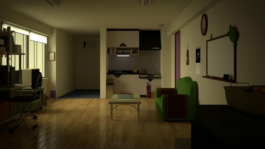 Гача фон гостиная с диваном