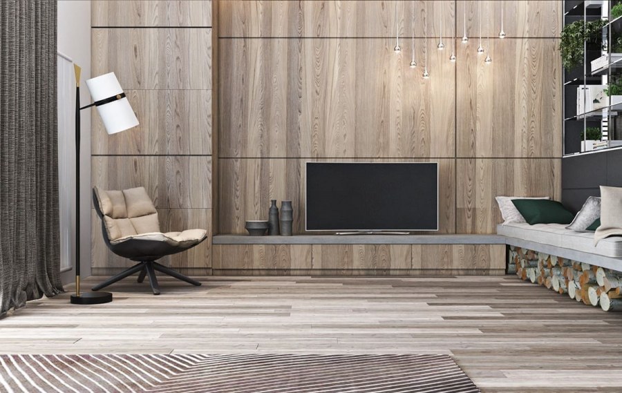 Панель МДФ Вудсток в интерьере