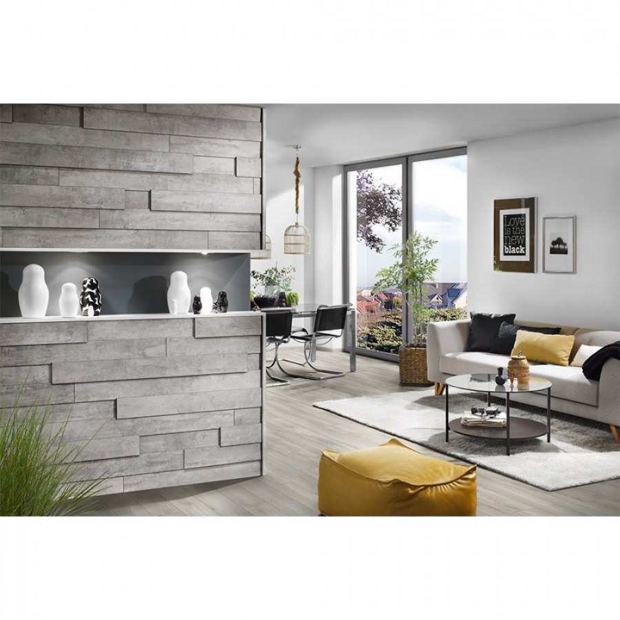 Стеновые панели Kronowall 3d k060 Alabaster