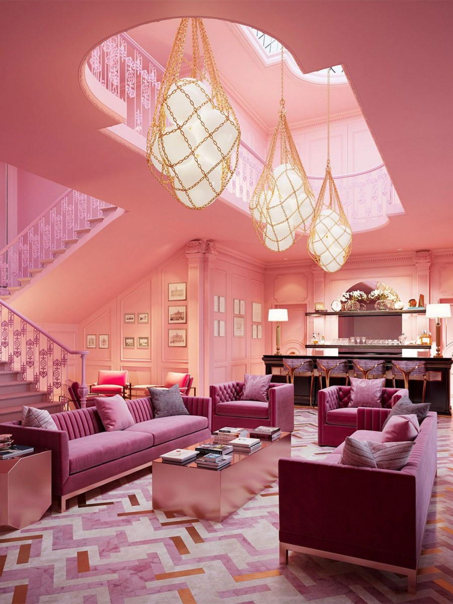 Интерьер в персиковых тонах