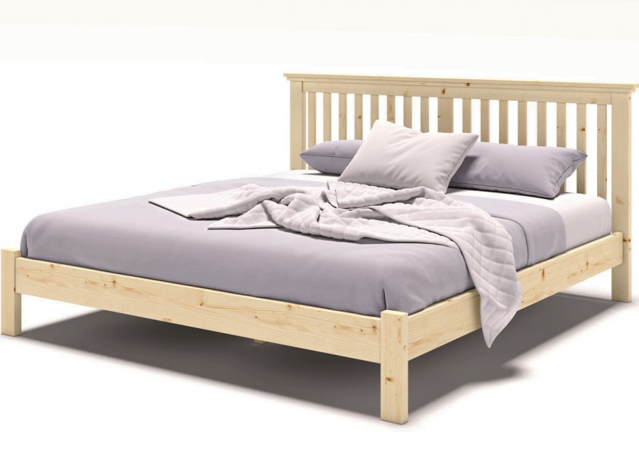 Кровать из массива сосны с матрасом Магда-2