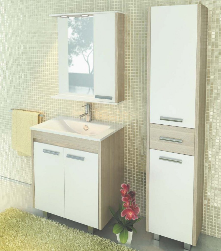 Comforty. Тумба-умывальник "Тулуза-60" сосна лоредо с раковиной "Quadro 60 "