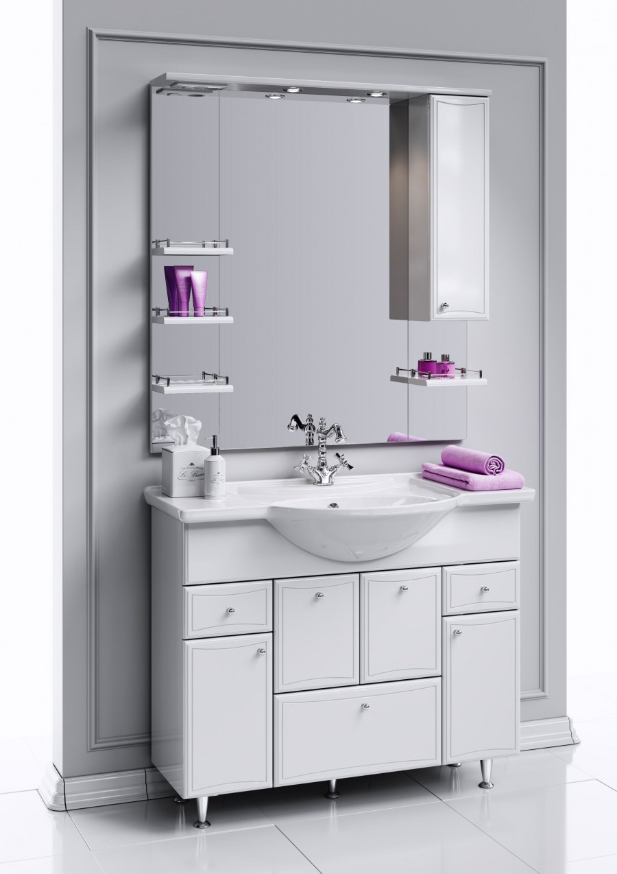 Тумба с раковиной Aqwella Барселона Люкс 105