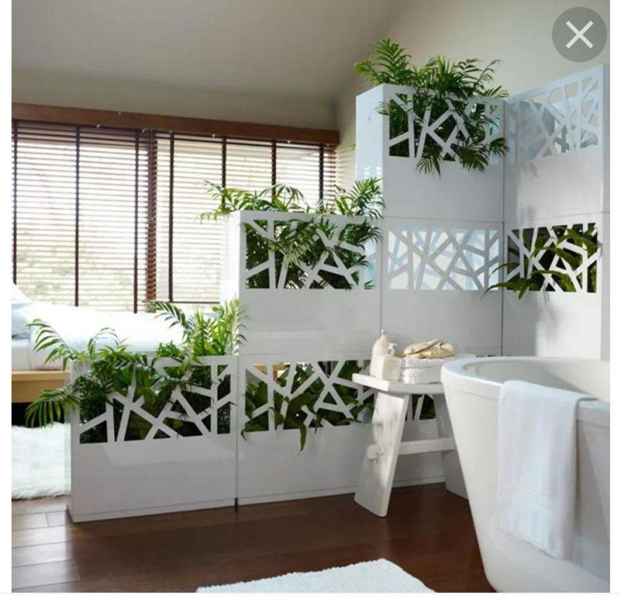 Декоративные перегородки с растениями