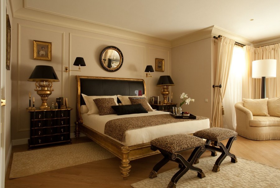 Спальня в классическом стиле пастельные тона