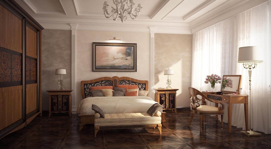 Обои в стиле Неоклассика для гостиной