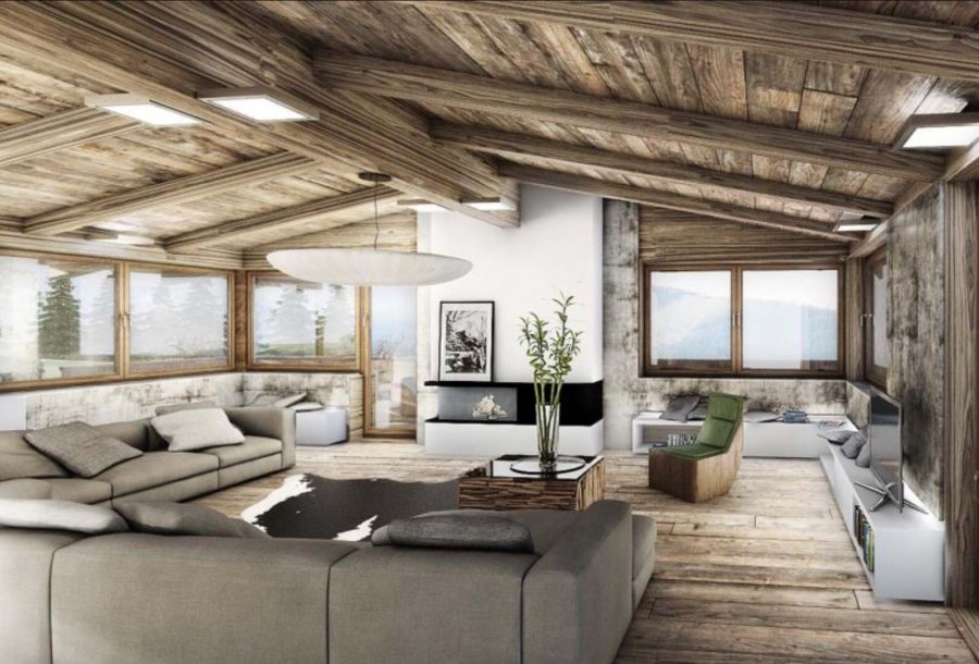 Дом в стиле Шале внутри
