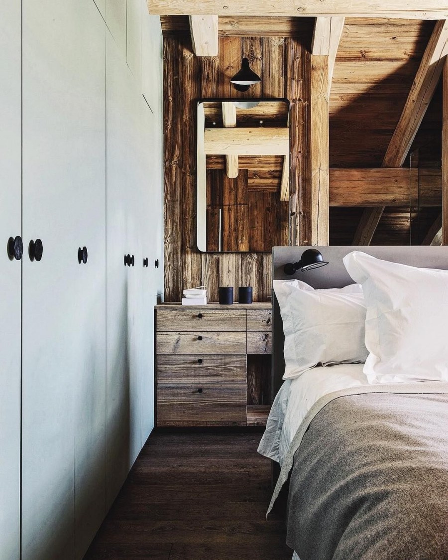 Спальня в стиле Минимализм Шале