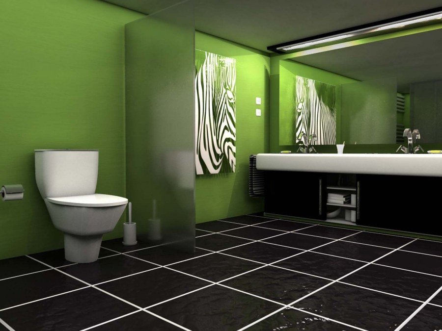 Lime Green плитка в интерьере