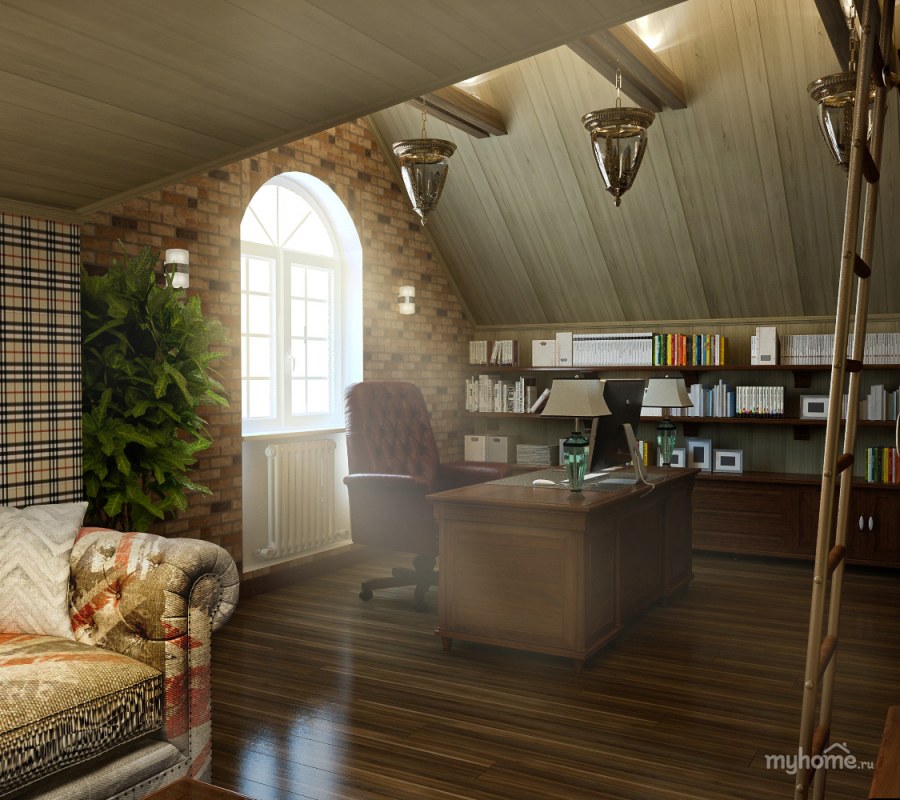Кабинет на мансарде