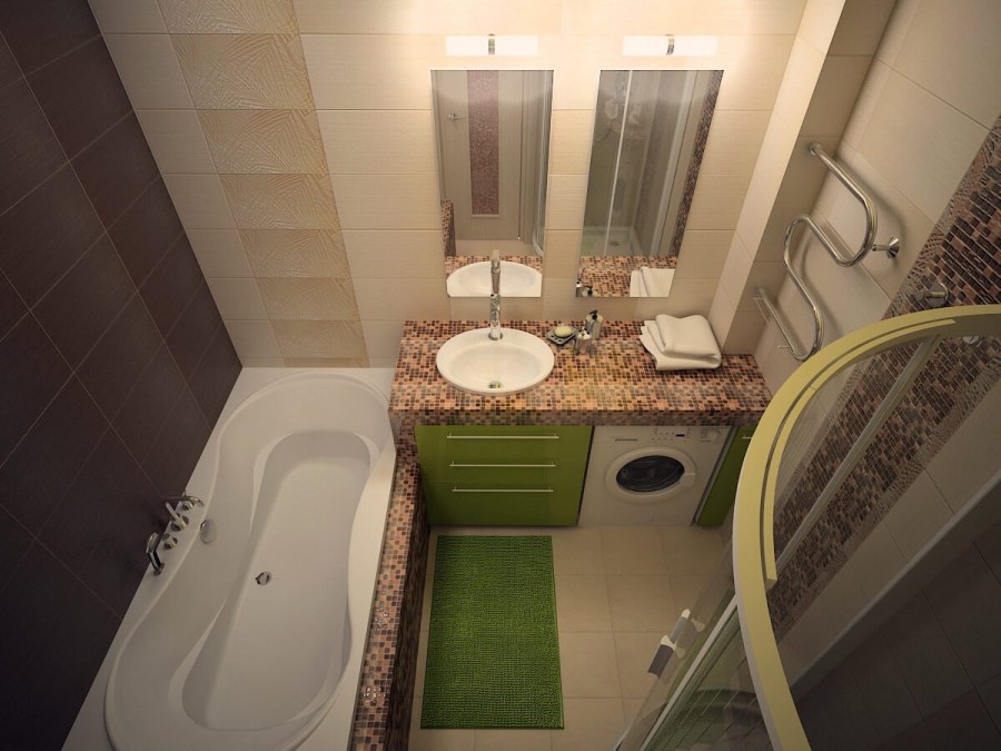 Совмещённый санузел с ванной