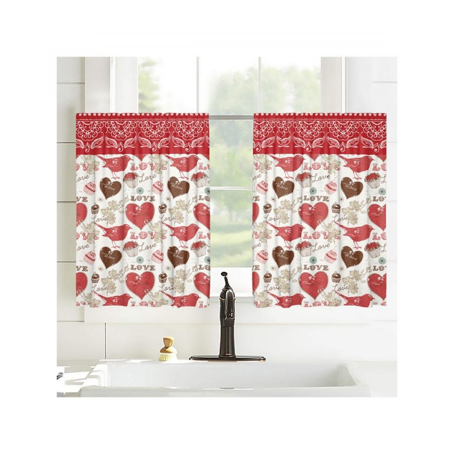 Льняные шторки кафе