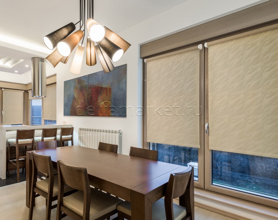 Занавески на окна в деревенском стиле