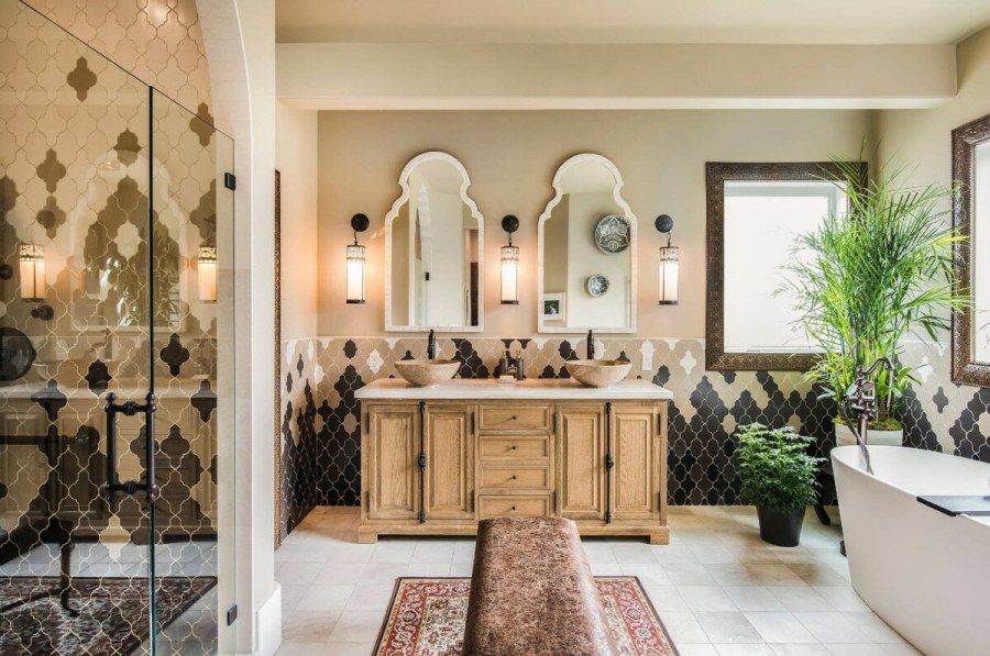 Ванная в колониальном стиле